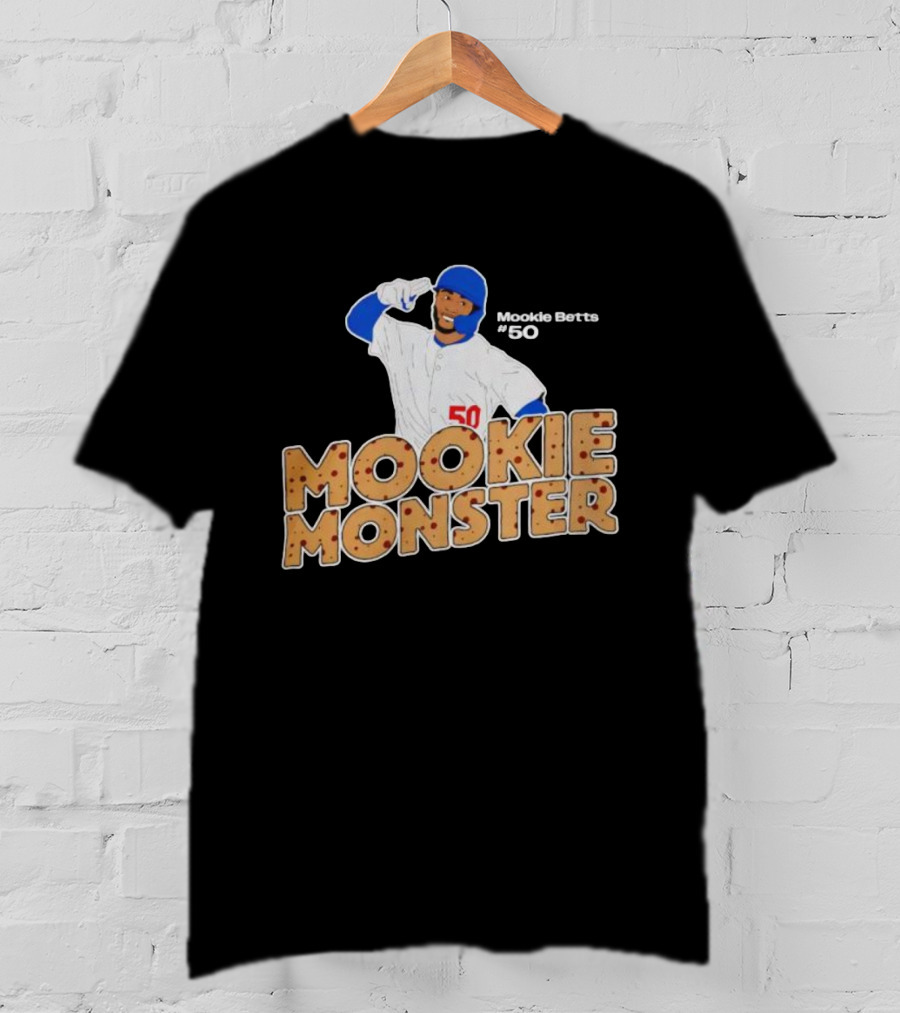 Los Angeles Dodgers Mookie Betts Mookie Monster #50 2025 World Series Champions T-Shirt