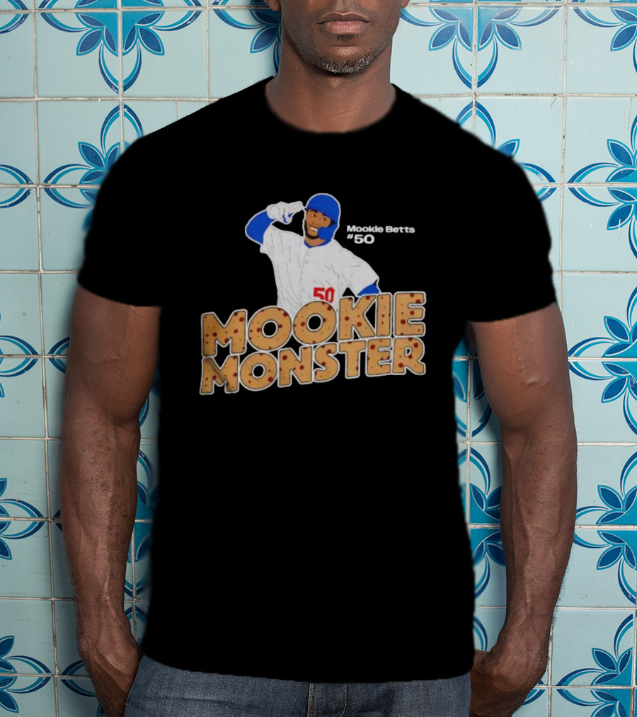 Los Angeles Dodgers Mookie Betts Mookie Monster #50 2025 World Series Champions T-Shirt