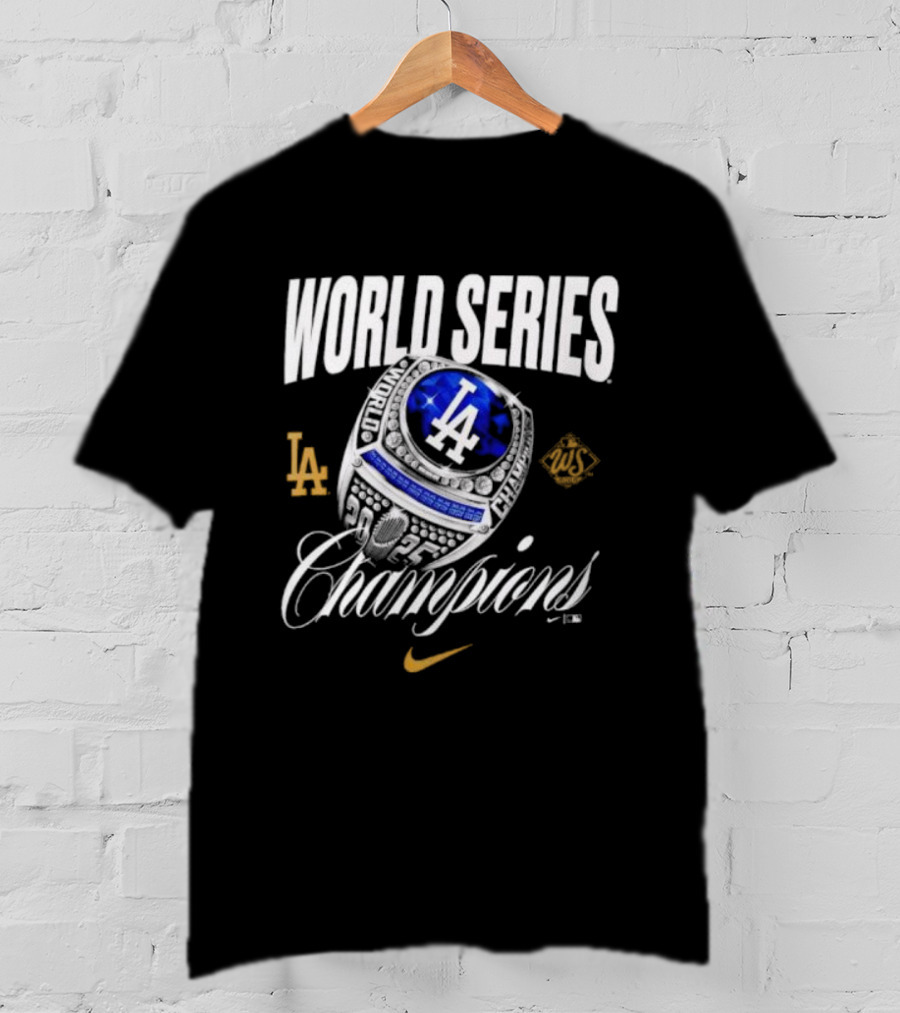 Los Angeles Dodgers Nike World Series Champions Ring 2025 T-Shirt