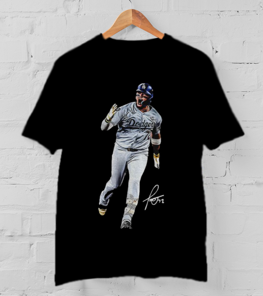 Miguel Rojas Los Angeles Dodgers MLB World Series 2025 Signature T-Shirt