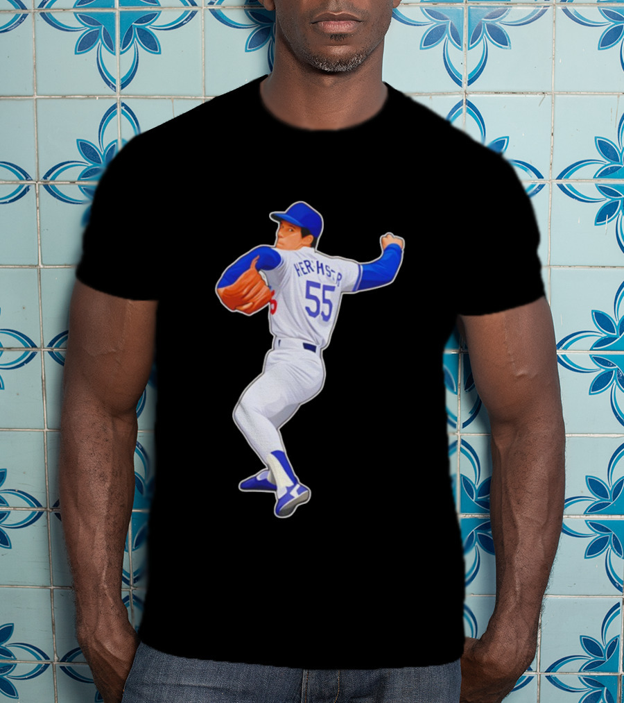 Orel Hershiser 55 Los Angeles Dodgers MLB Baseball Legend 2025 T-Shirt