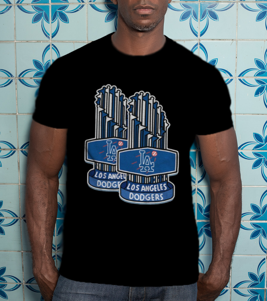 Los Angeles Dodgers MLB World Series Champions Trophy 2025 T-Shirt