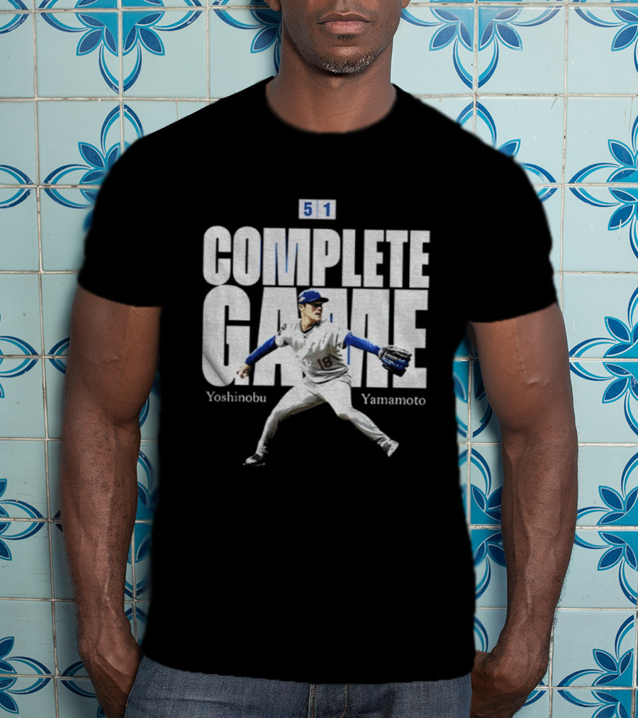 Yoshinobu Yamamoto Complete Game 5 1 Los Angeles MLB Baseball Player T-Shirt