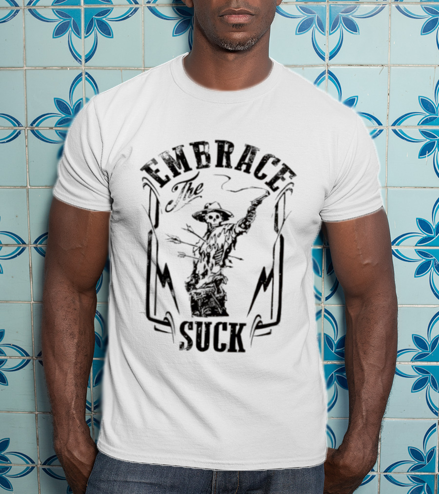 Embrace The Suck Military Soldier With Arrows And Lightning T-Shirt