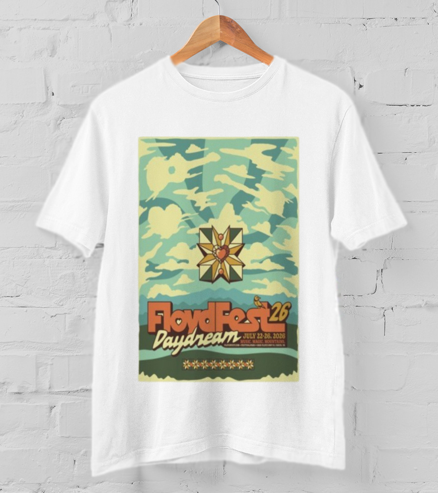 FloydFest 2026 Daydream Music Magic Mountains July 22-26 Event T-Shirt