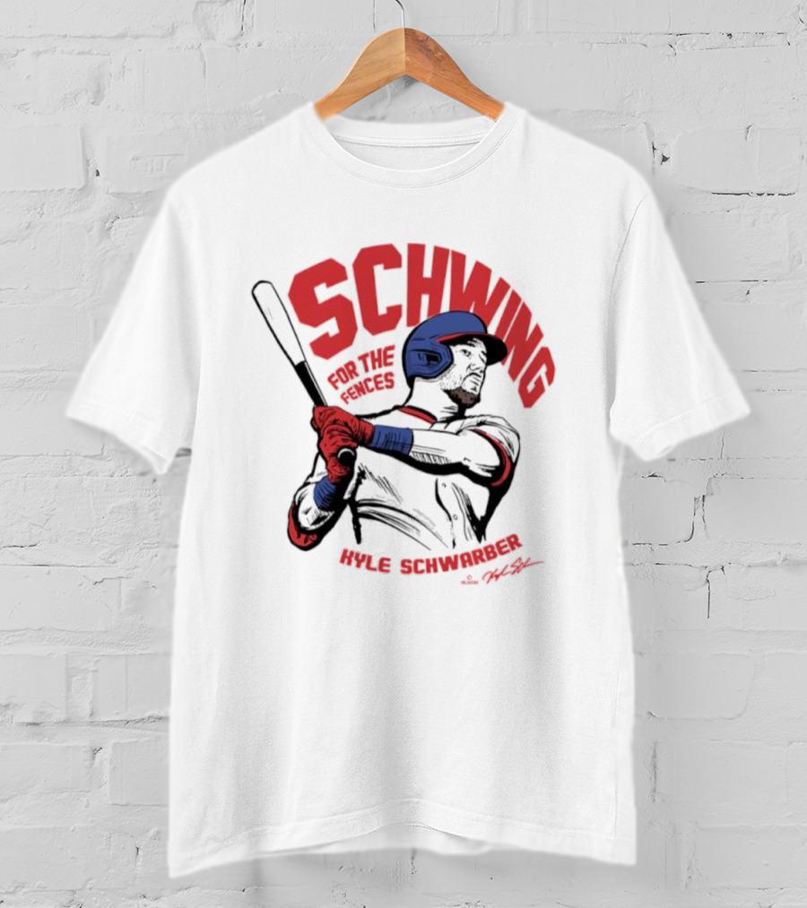 ```Schwing For The Fences Kyle Schwarber Philadelphia Signature Moment``` T-Shirt