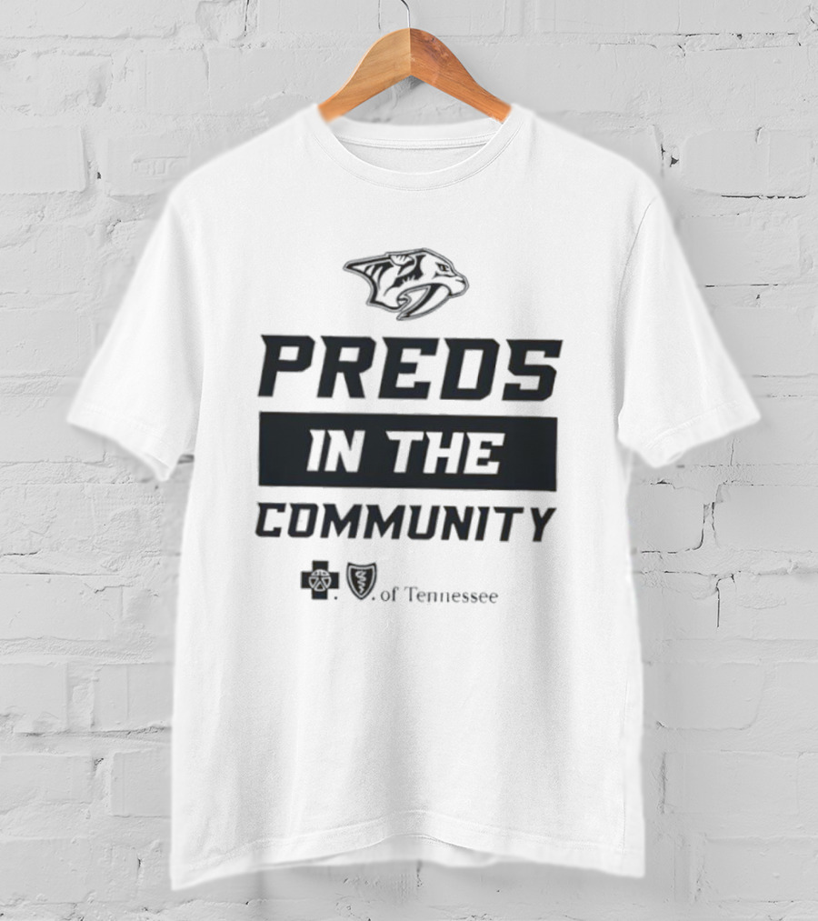 Nashville Predators Preds In The Community Tennessee T-Shirt