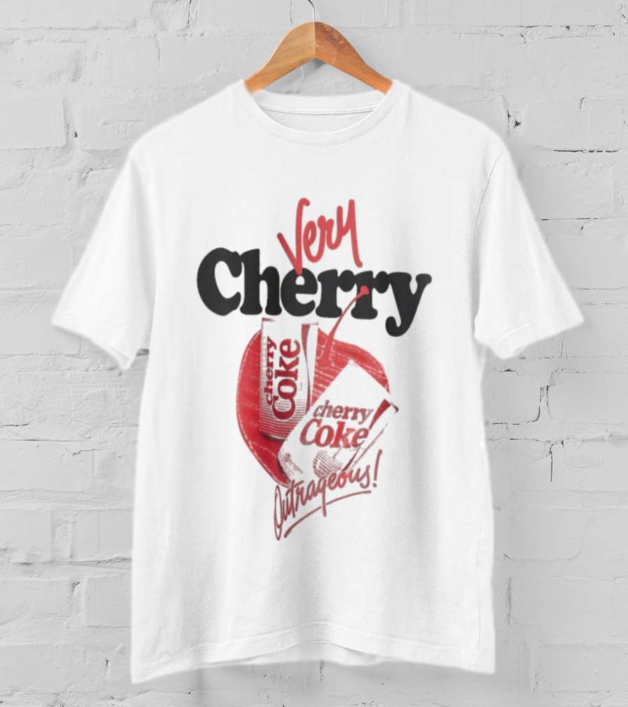 Very Cherry Coke Outrageous Vintage Soda Can Aesthetic T-Shirt