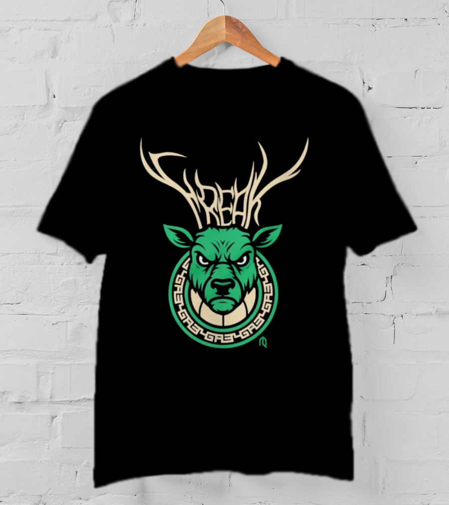 Milwaukee Bucks Deer Freak NBA Mascot Antlers T-Shirt