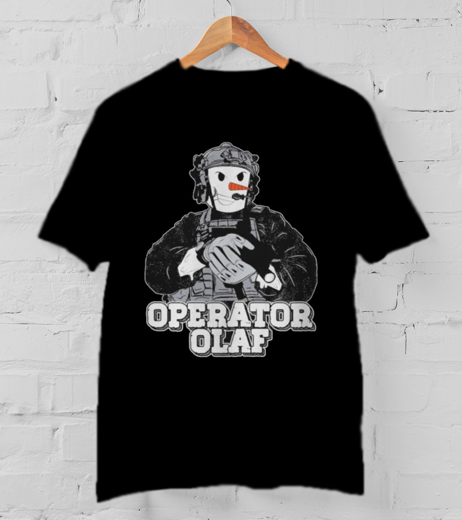 Operator Olaf Tactical Snowman Christmas T-Shirt