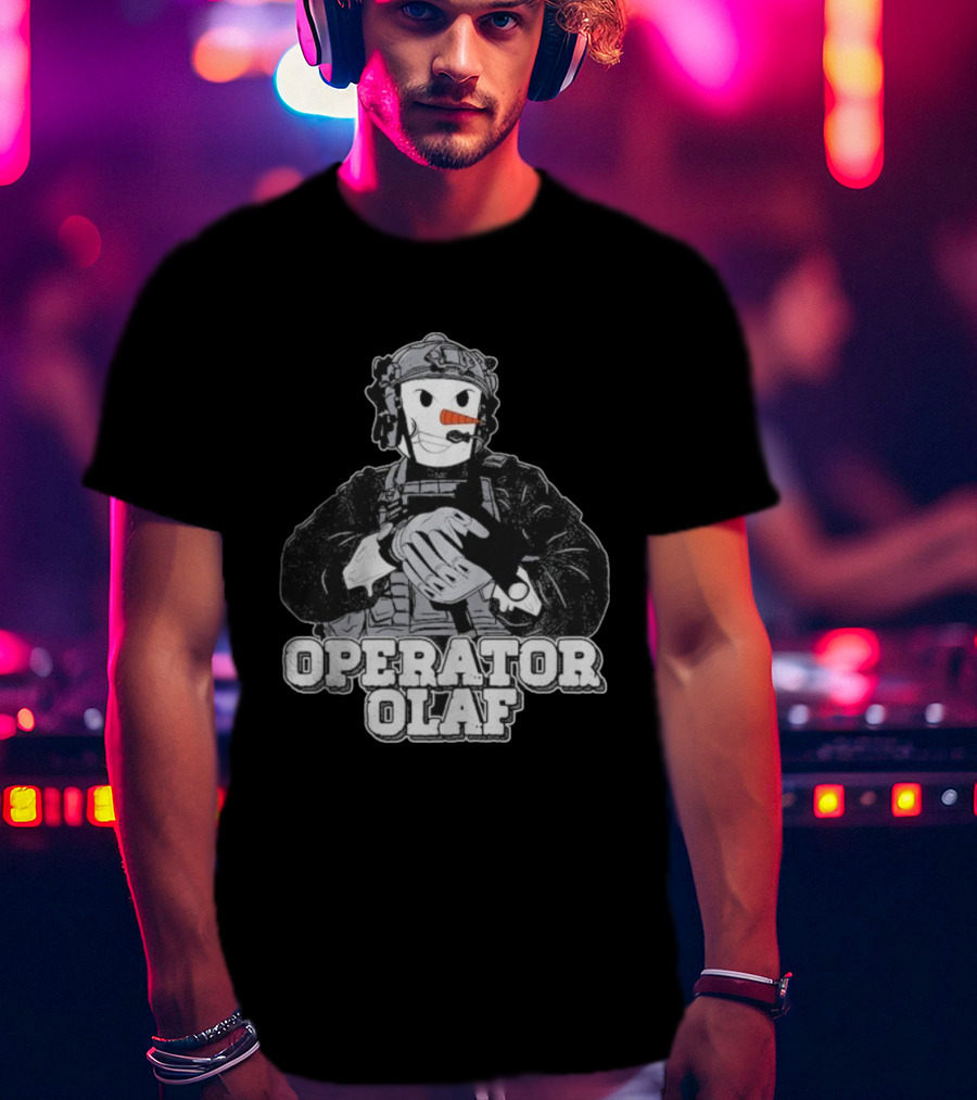 Operator Olaf Tactical Snowman Christmas T-Shirt
