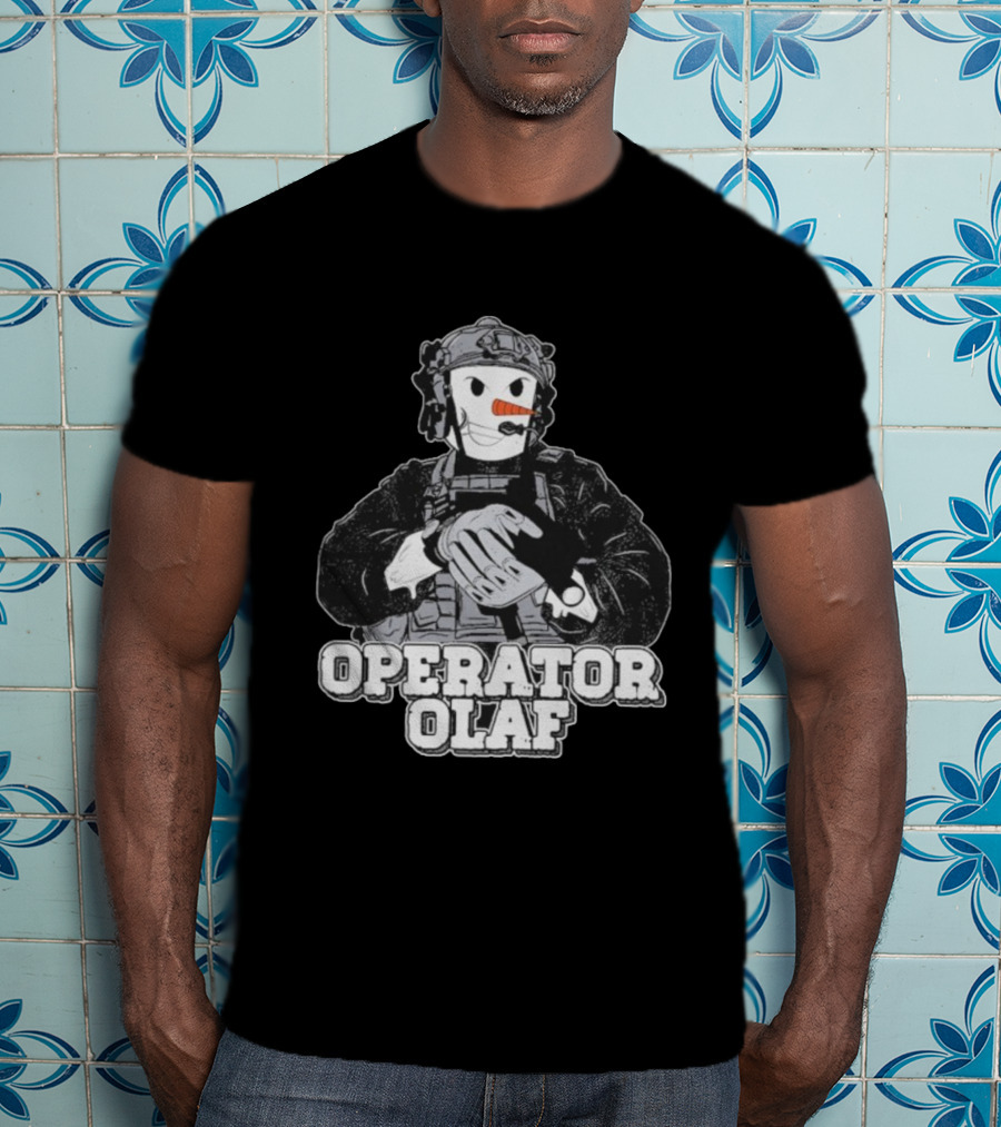 Operator Olaf Tactical Snowman Christmas T-Shirt