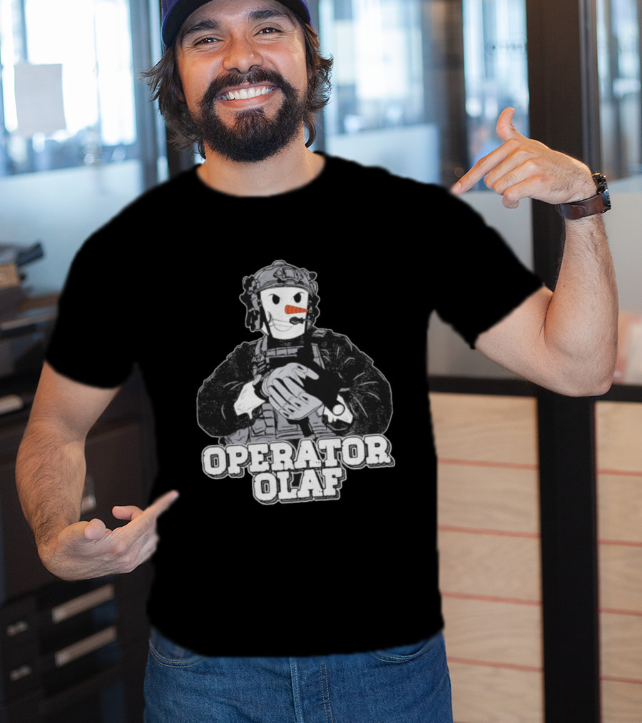 Operator Olaf Tactical Snowman Christmas T-Shirt
