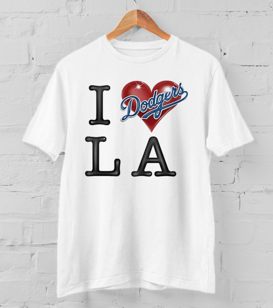 I Heart Dodgers LA T-Shirt