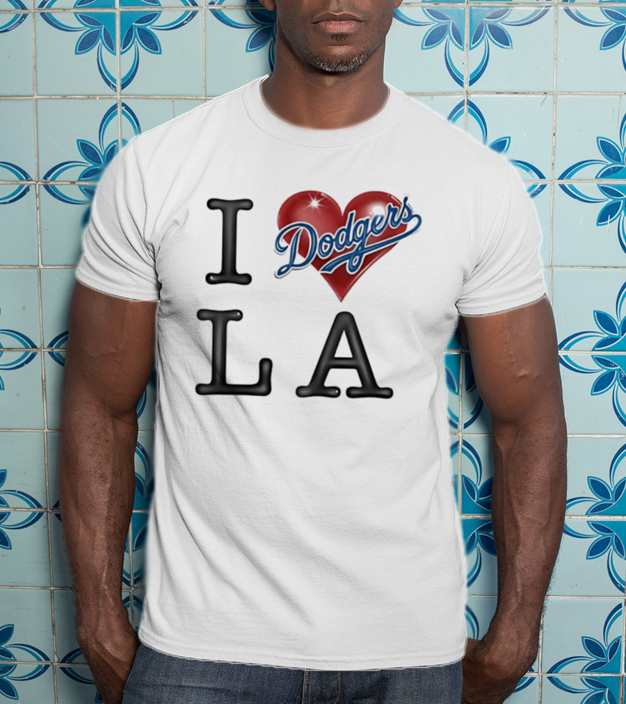 I Heart Dodgers LA T-Shirt