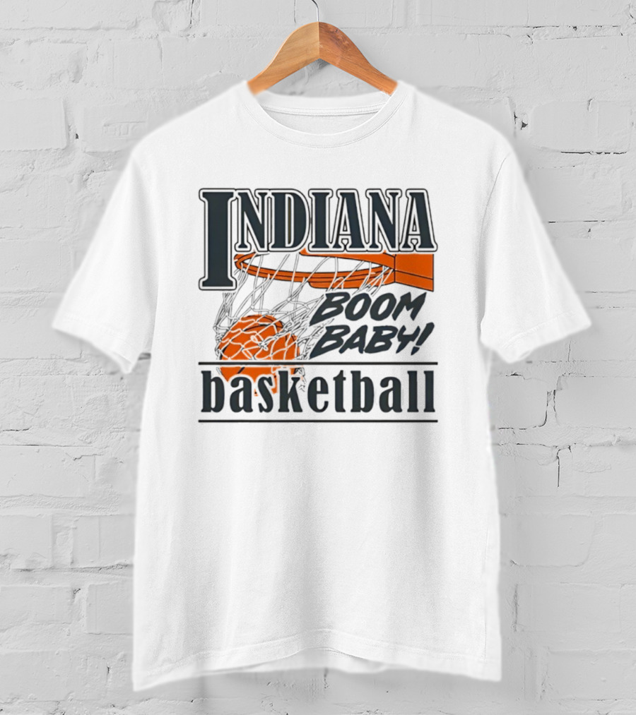 Indiana Basketball Boom Baby Hoosiers Men’s Basketball T-Shirt