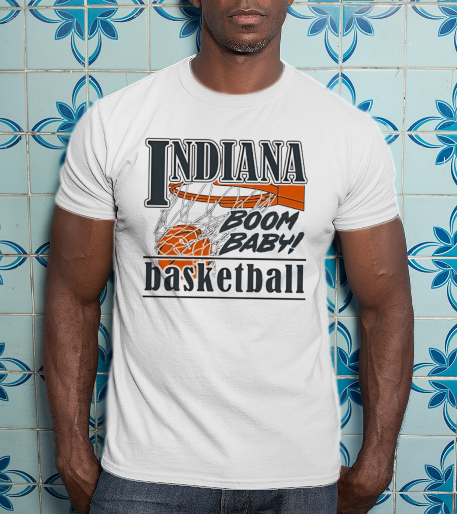 Indiana Basketball Boom Baby Hoosiers Men’s Basketball T-Shirt