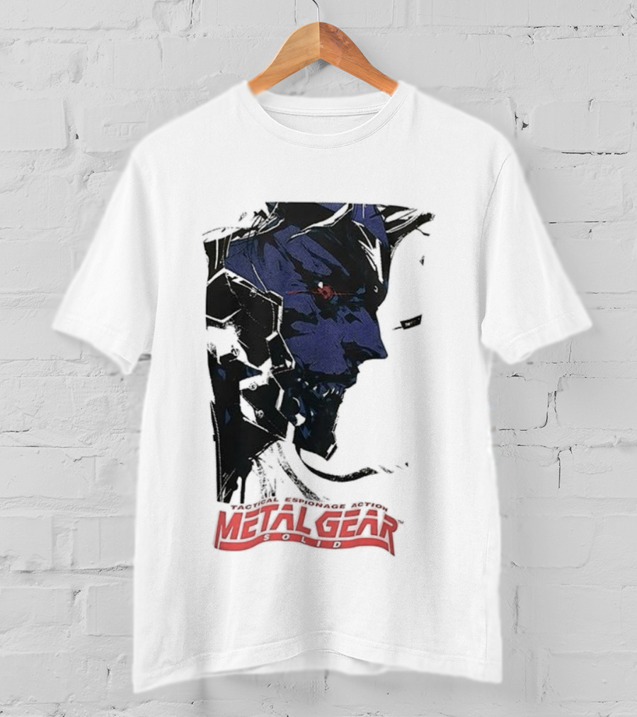 Metal Gear Solid Tactical Espionage Action Iconic Snake Illustration T-Shirt