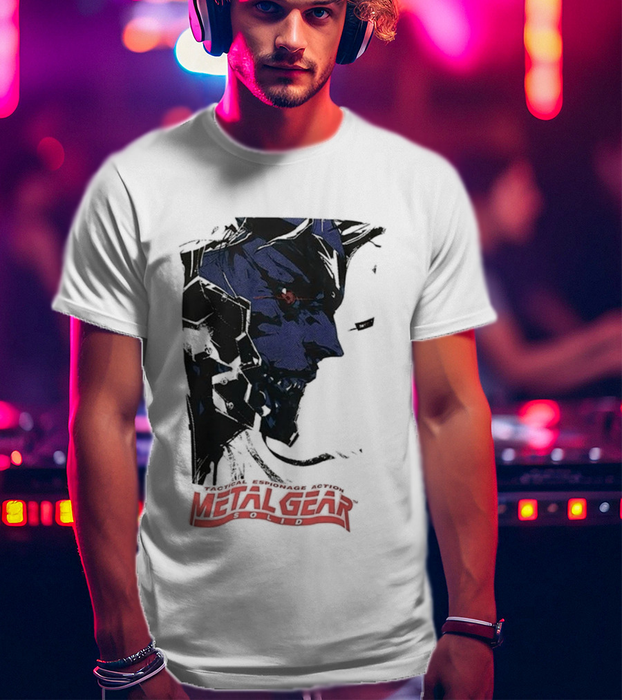 Metal Gear Solid Tactical Espionage Action Iconic Snake Illustration T-Shirt