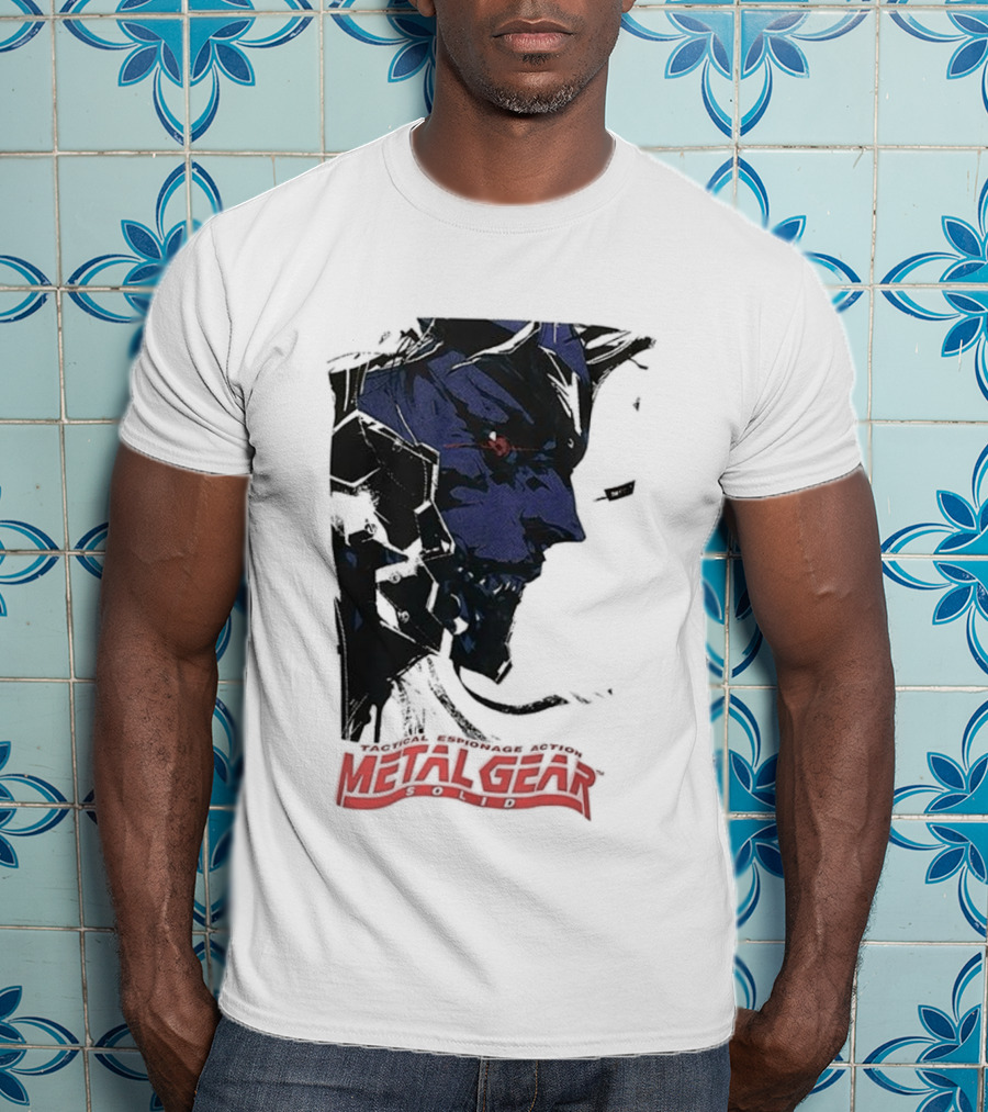 Metal Gear Solid Tactical Espionage Action Iconic Snake Illustration T-Shirt