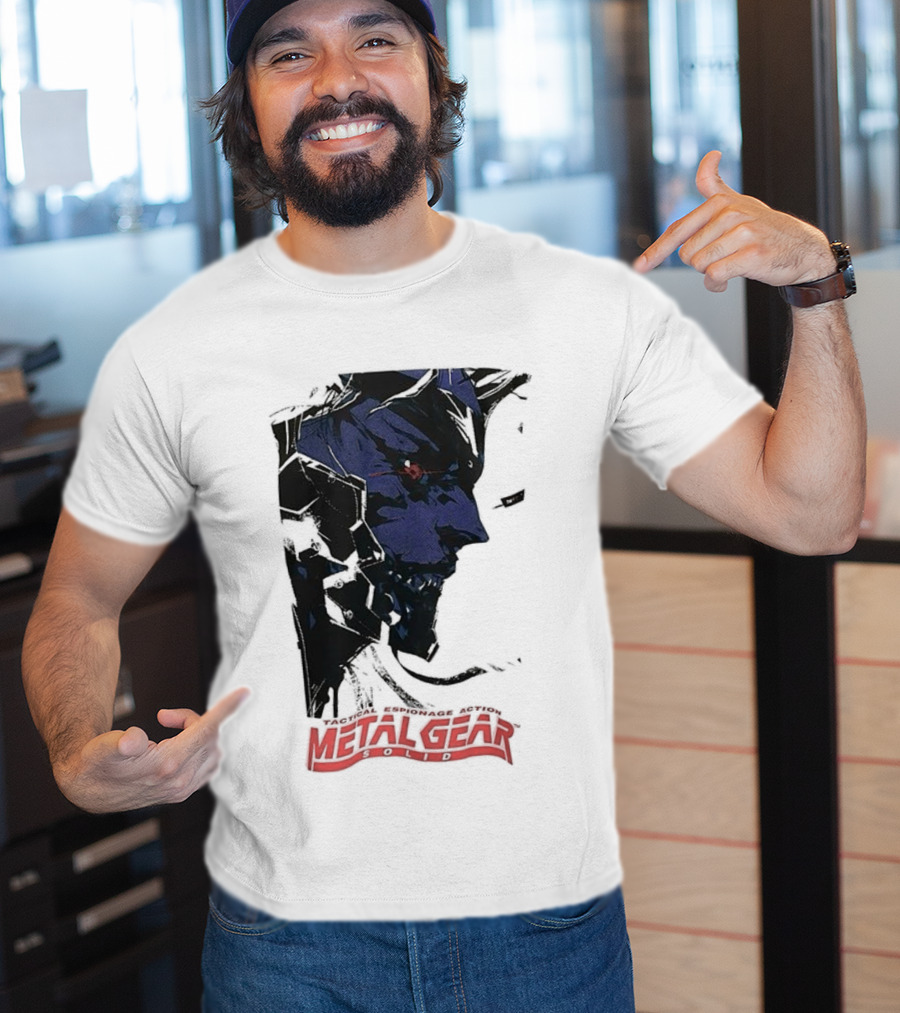 Metal Gear Solid Tactical Espionage Action Iconic Snake Illustration T-Shirt