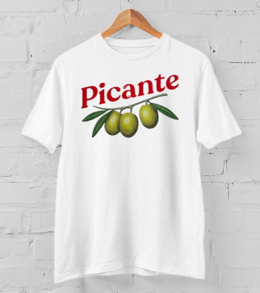Picante Olive Trio With Branch Design T-Shirt