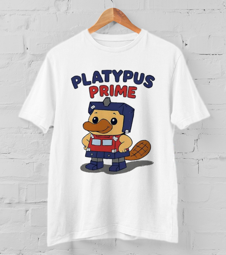 Platypus Prime Optimus Transformers Cute Crossover T-Shirt