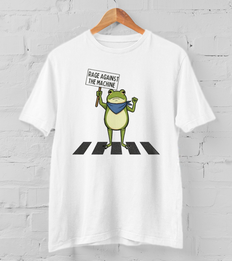 Portland Frog Rage Against The Machine Abolish ICE Anti Fascism Peaceful Protest T-Shirt