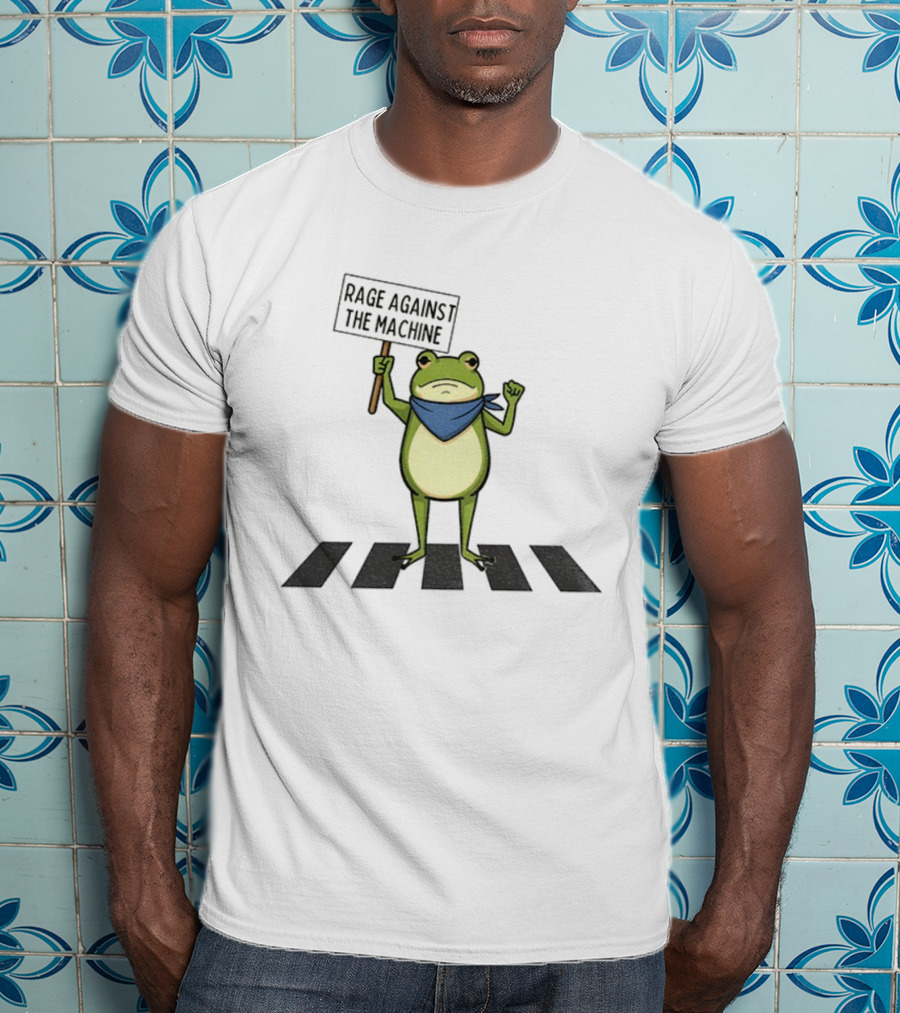 Portland Frog Rage Against The Machine Abolish ICE Anti Fascism Peaceful Protest T-Shirt