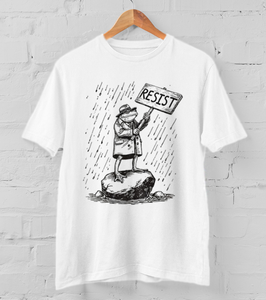 Portland Frog Resist Freedom Anti MAGA Anti Trump T-Shirt
