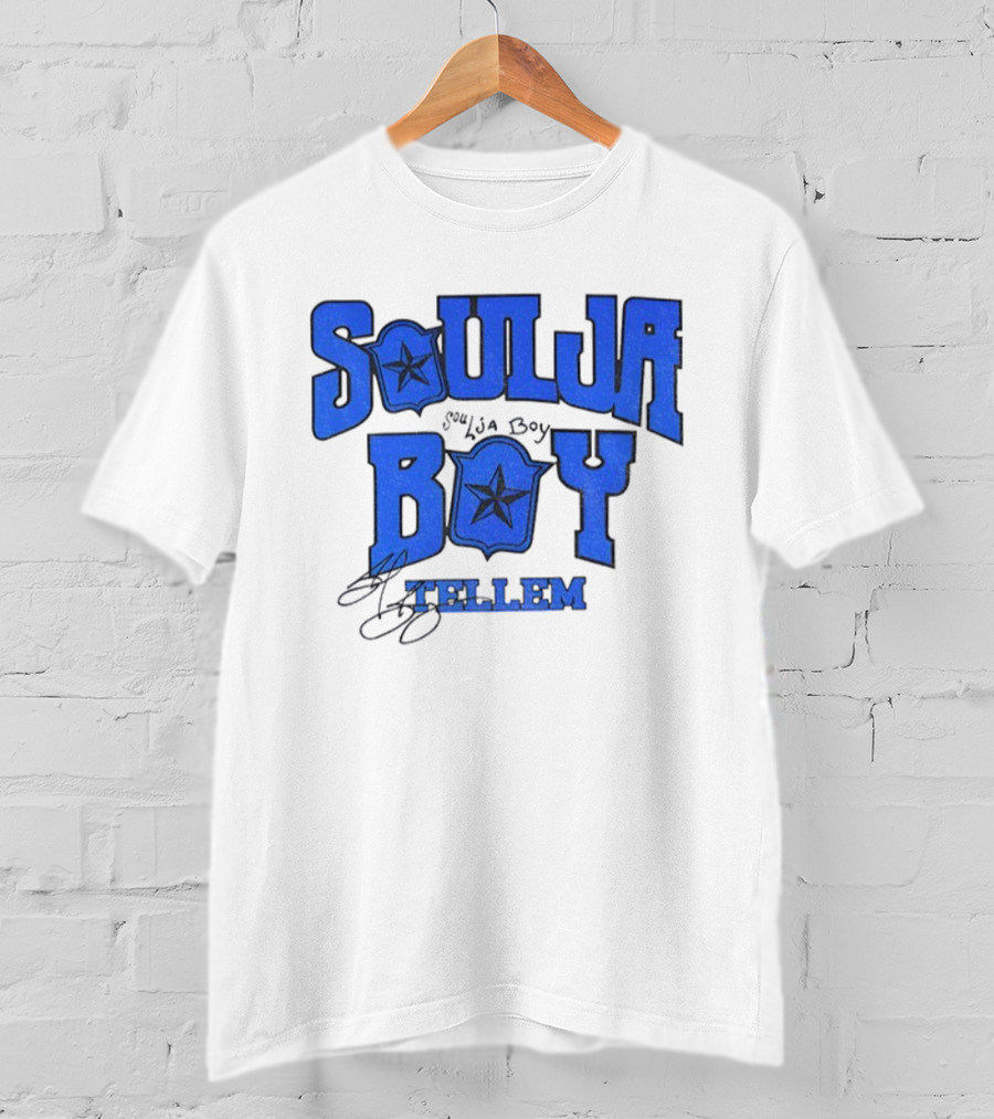 Soulja Boy Tellem Blue Star Signature Halloween Vintage T-Shirt