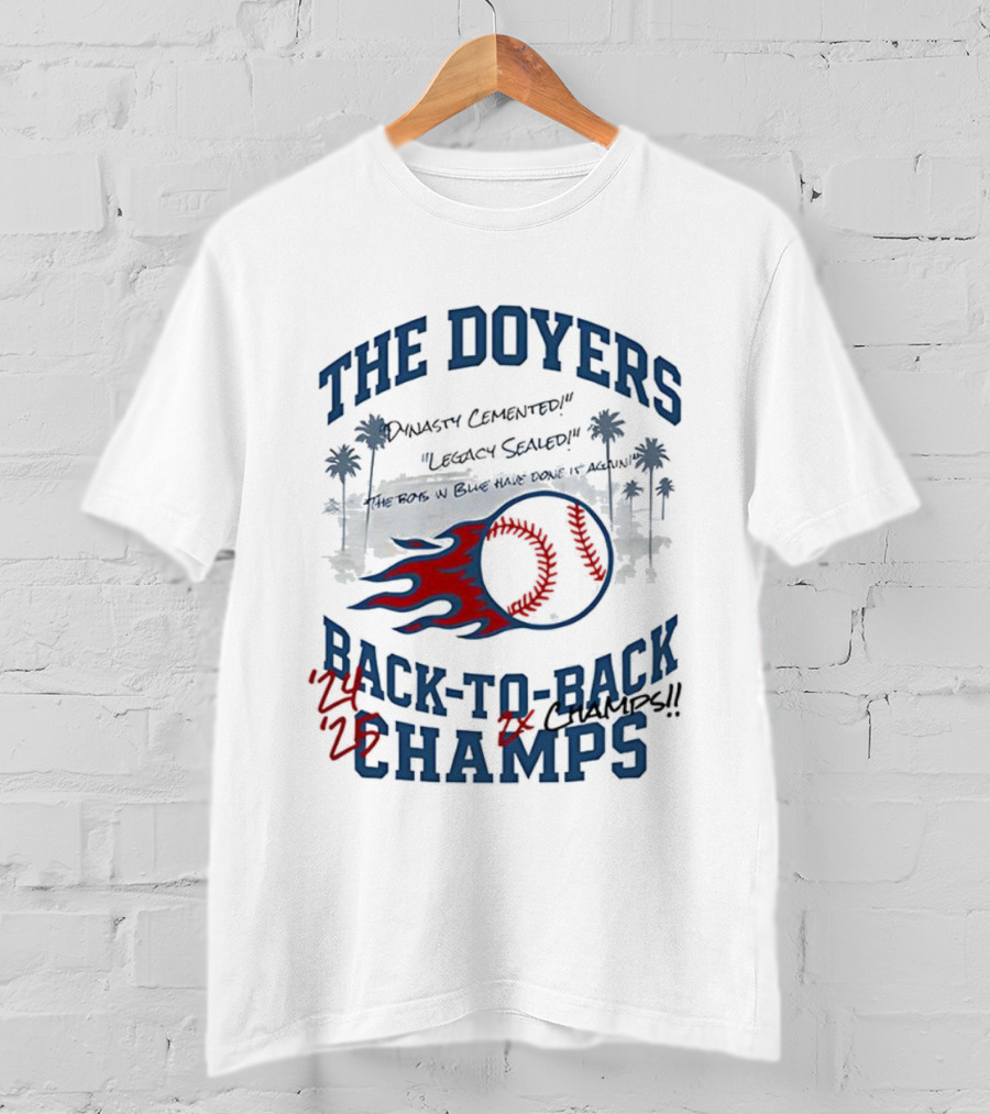 The Doyers Dynasty Cemented Back-to-Back Champs 2025 T-Shirt