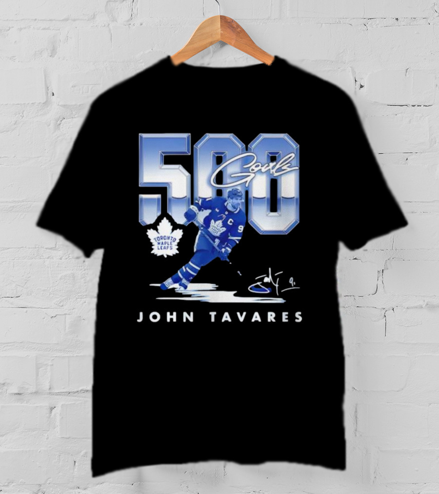John Tavares Toronto Maple Leafs 500 Goals Milestone Celebration T-Shirt