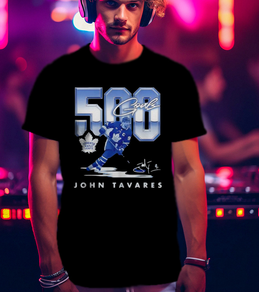John Tavares Toronto Maple Leafs 500 Goals Milestone Celebration T-Shirt