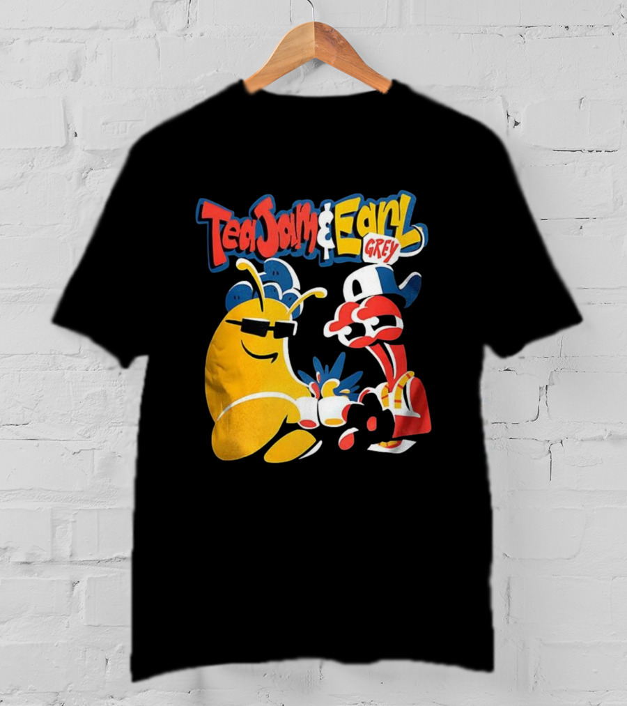Tea Jam And Earl Grey Nostalgic Video Game Tribute T-Shirt