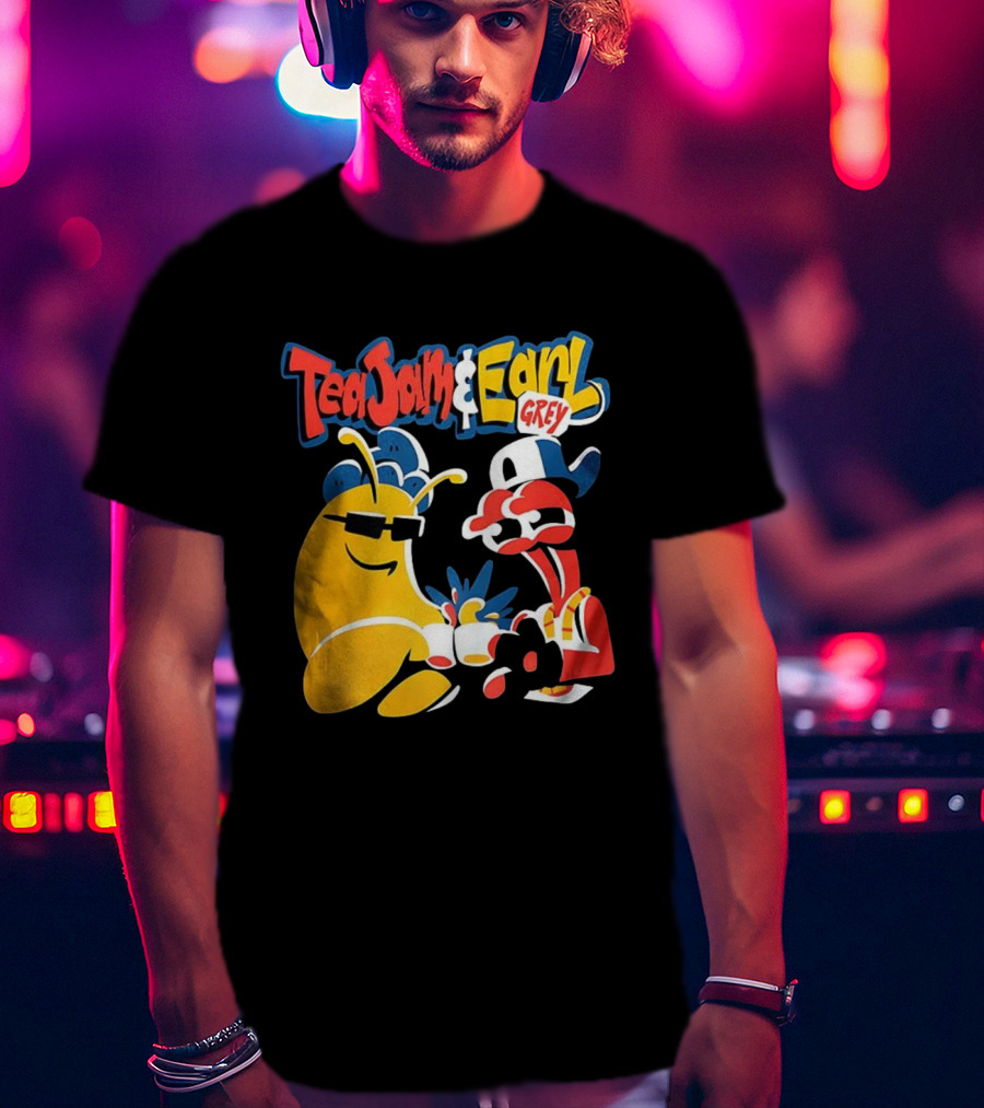Tea Jam And Earl Grey Nostalgic Video Game Tribute T-Shirt