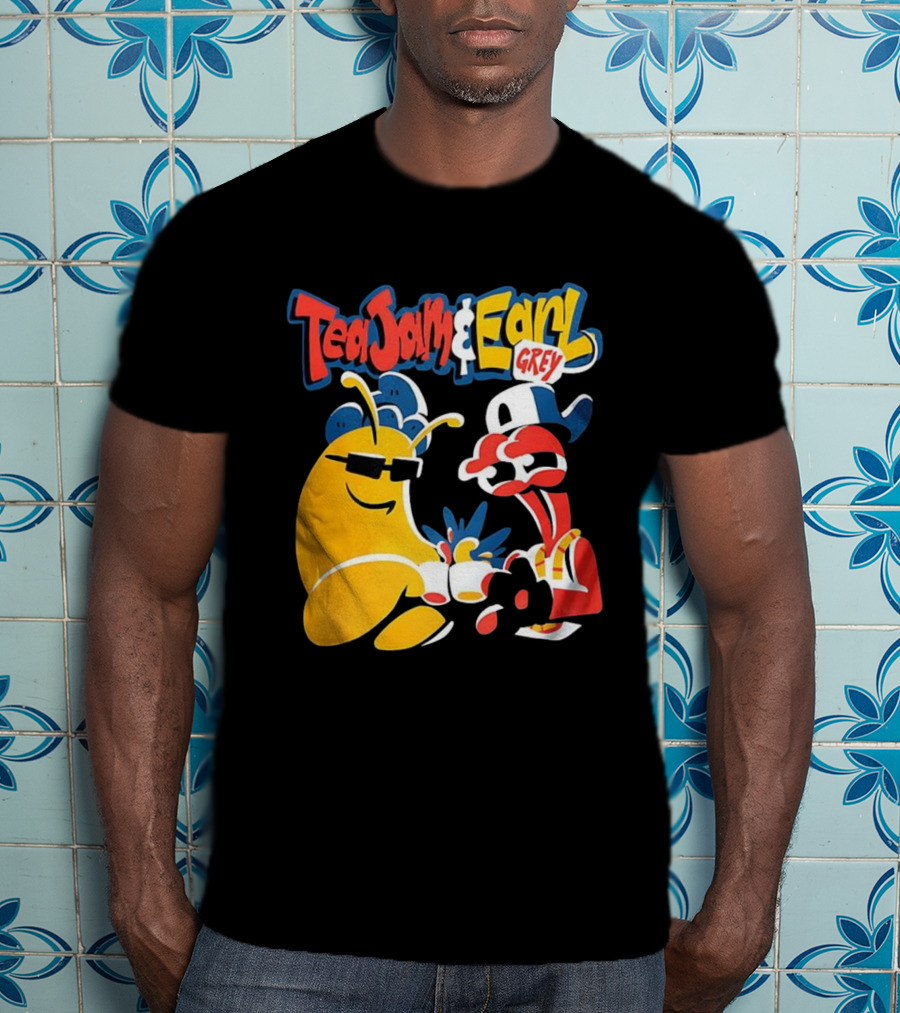 Tea Jam And Earl Grey Nostalgic Video Game Tribute T-Shirt