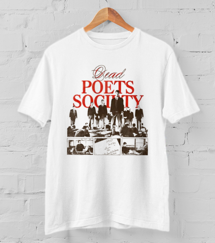 Dead Poets Society 1989 Film Iconic Group Silhouette T-Shirt