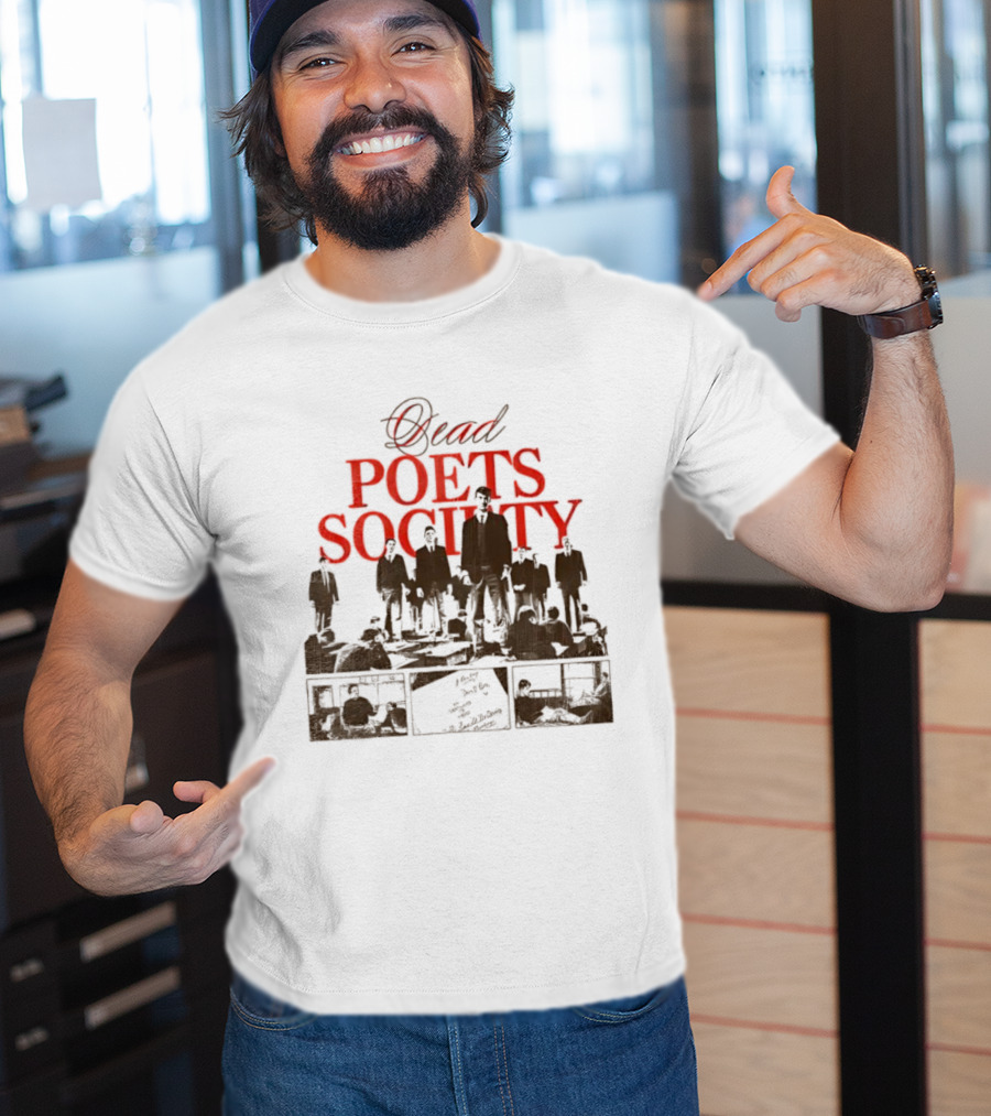 Dead Poets Society 1989 Film Iconic Group Silhouette T-Shirt