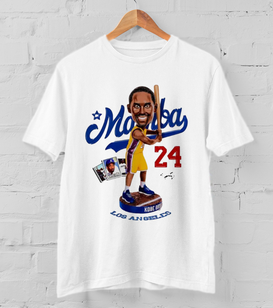 Mamba Los Angeles Kobe Bryant 24 Baseball Bobblehead Dodgers Tribute T-Shirt