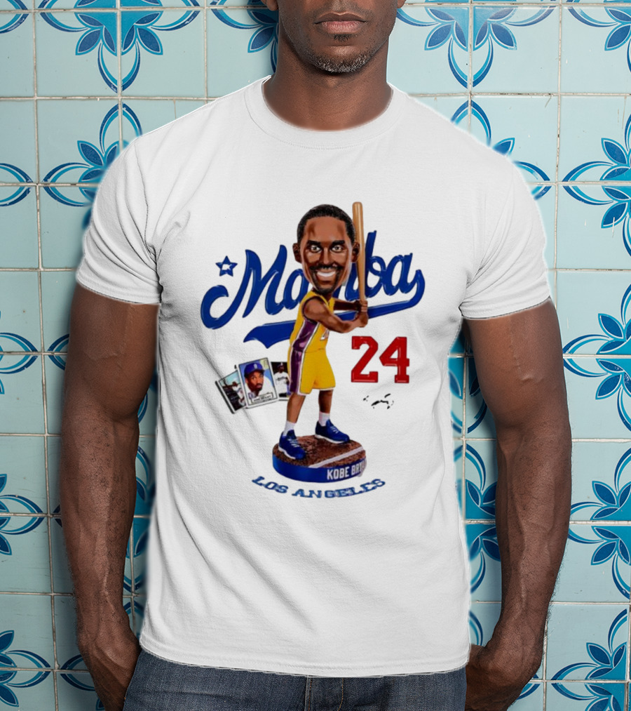 Mamba Los Angeles Kobe Bryant 24 Baseball Bobblehead Dodgers Tribute T-Shirt
