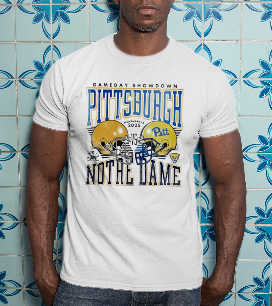 Gameday Showdown Pitt Panthers Football Vs Notre Dame Fighting Irish November 15th 2025 T-Shirt