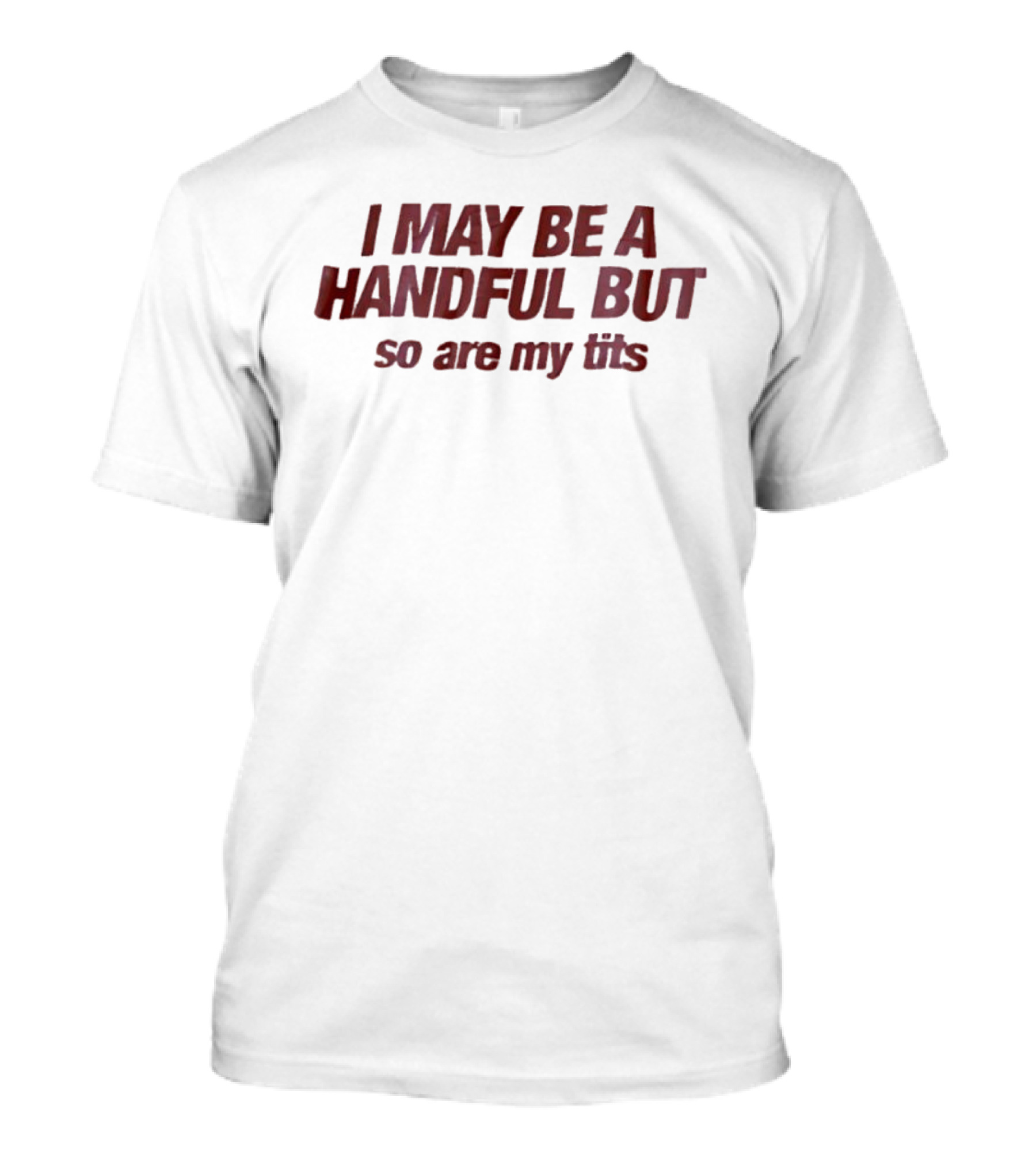I May Be A Handful But So Are My Tits T-Shirt