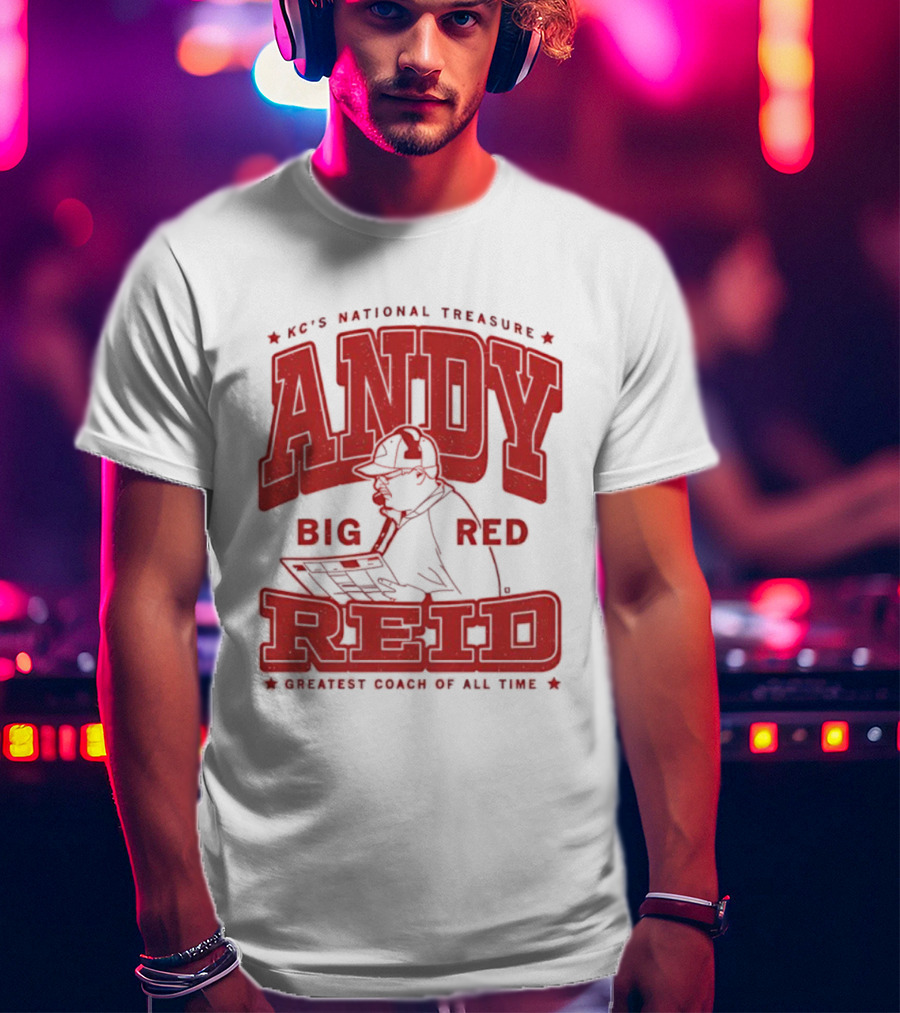 KC's National Treasure Andy Big Red Reid Greatest Coach Of All Time T-Shirt