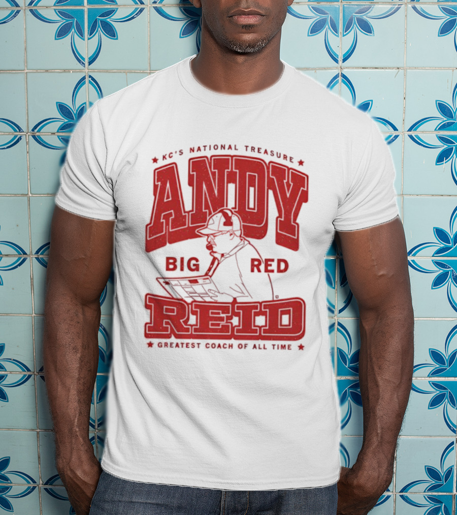 KC's National Treasure Andy Big Red Reid Greatest Coach Of All Time T-Shirt