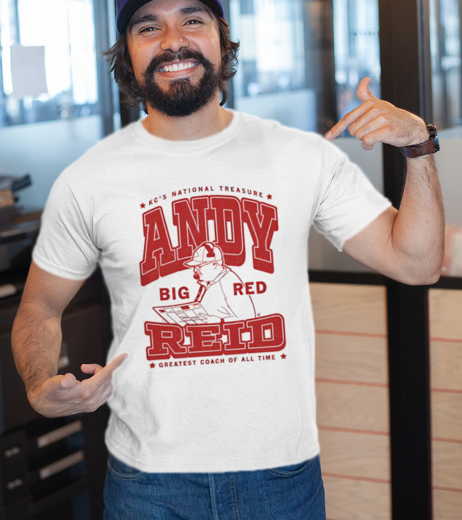 KC's National Treasure Andy Big Red Reid Greatest Coach Of All Time T-Shirt