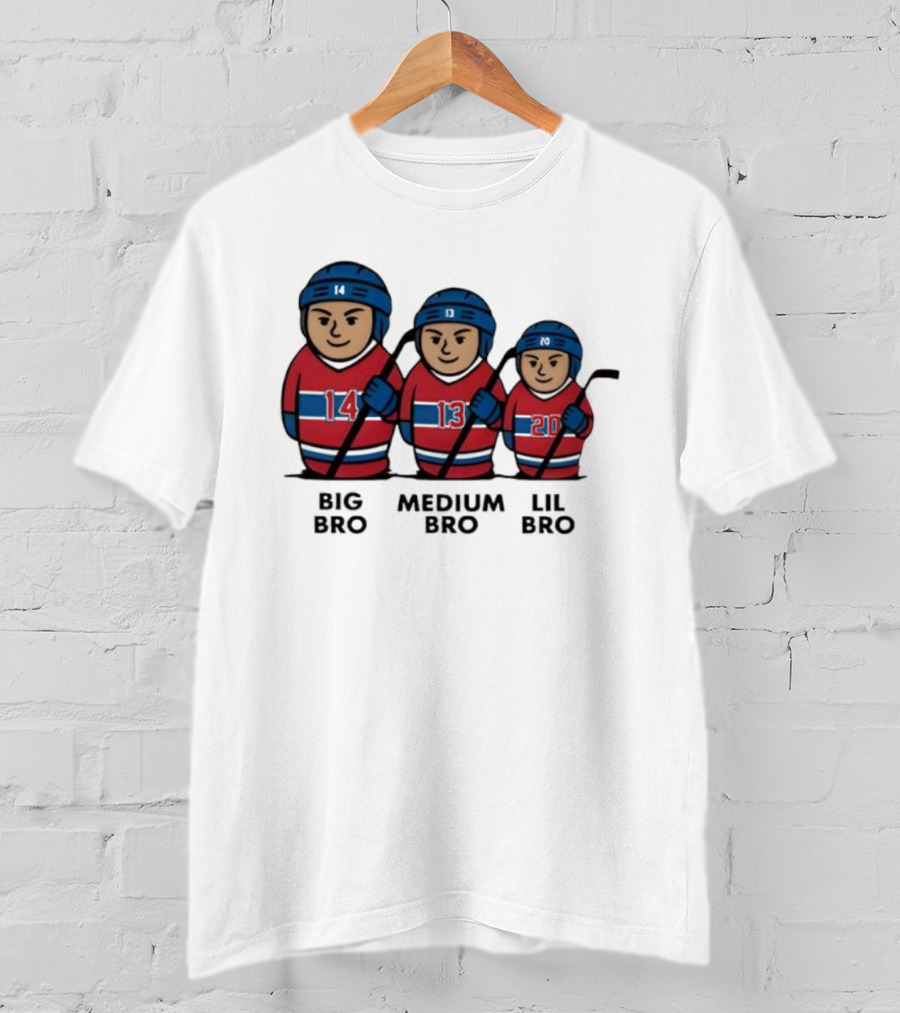 Montreal Hockey Big Medium Lil Bro 14 13 20 T-Shirt