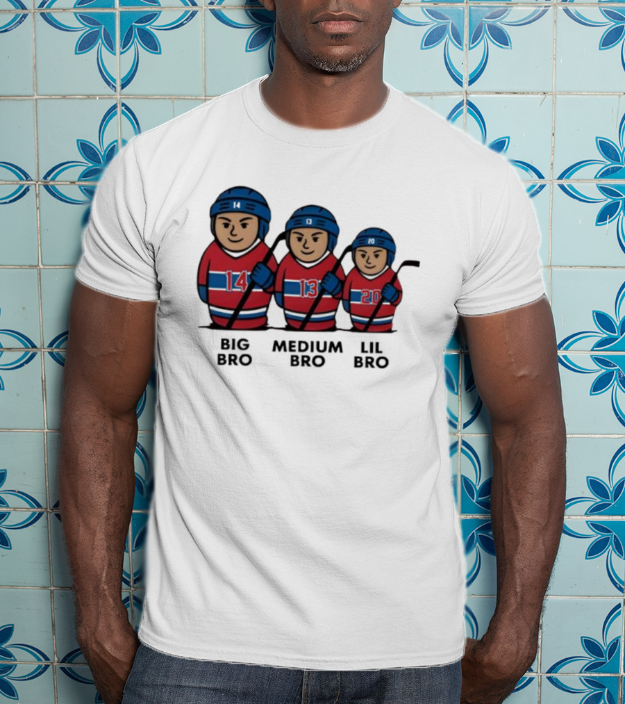Montreal Hockey Big Medium Lil Bro 14 13 20 T-Shirt