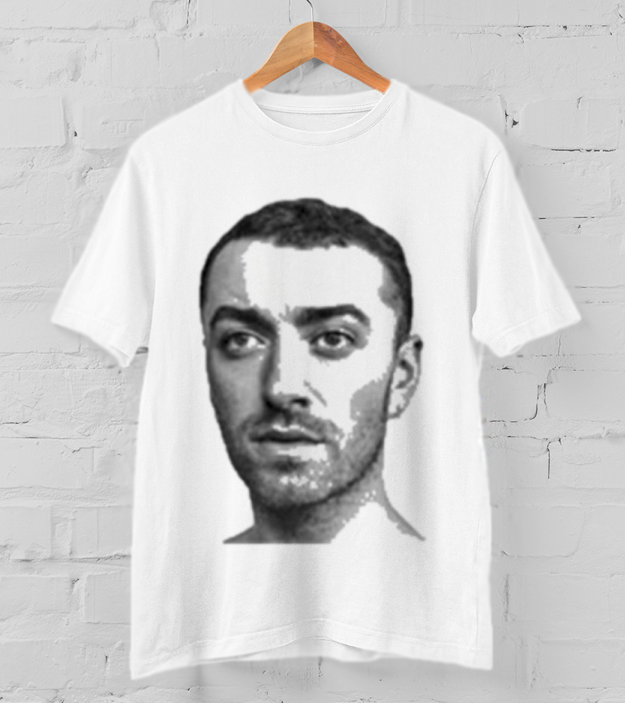Sam Smith The Thrill Of It All Monochrome Portrait T-Shirt