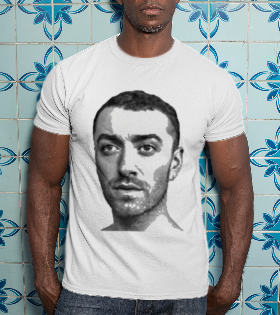 Sam Smith The Thrill Of It All Monochrome Portrait T-Shirt